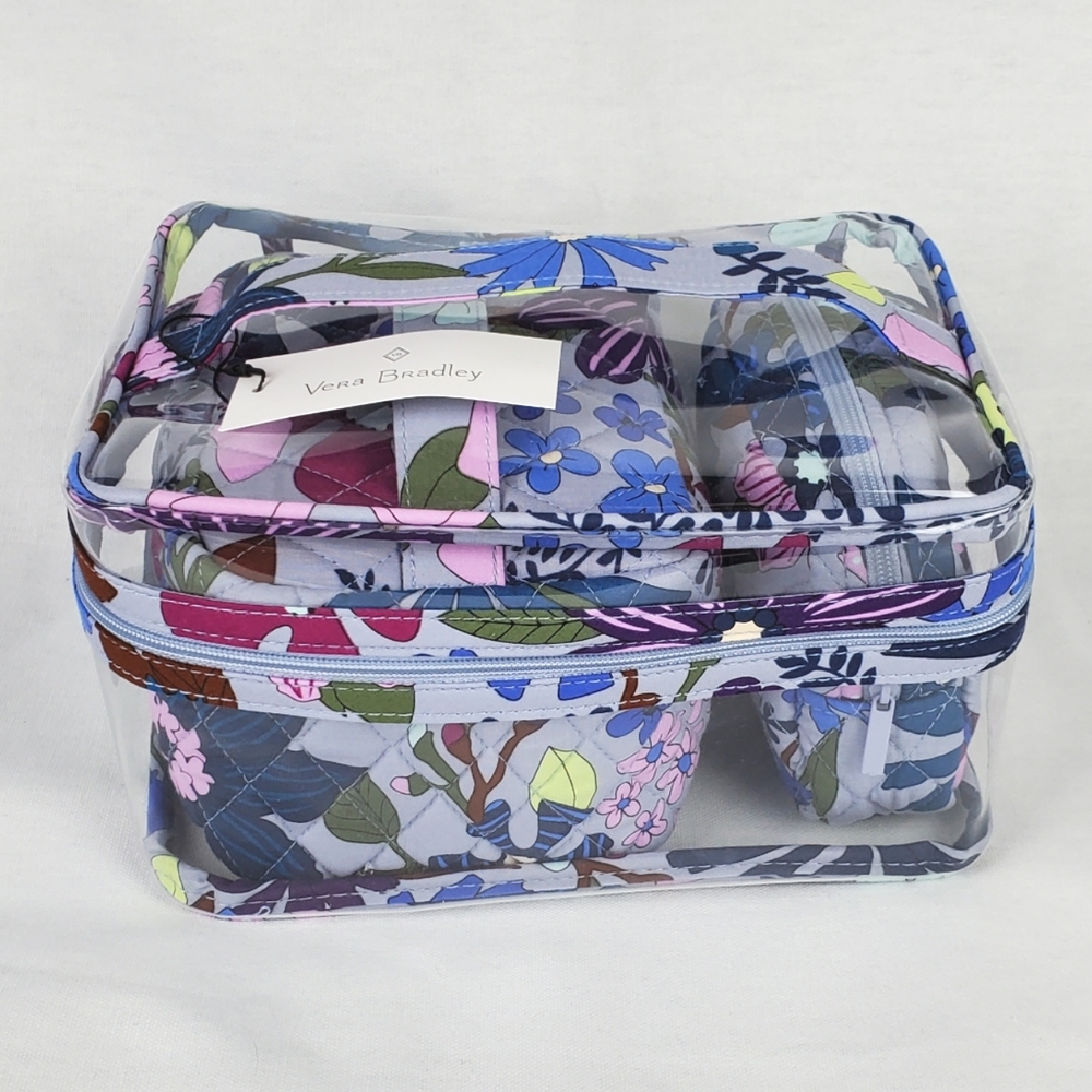 ๐HP~4/24๐ Vera Bradley 3 Piece Cosmetic Set in Bengal Lily NWT - Picture 3 of 12